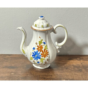 Metlox Vernon Bouquet Floral 8 Cup Tea Pot Mid Century Excellent Condition